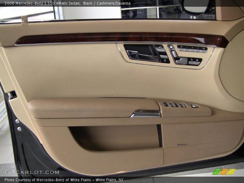 Black / Cashmere/Savanna 2008 Mercedes-Benz S 550 4Matic Sedan