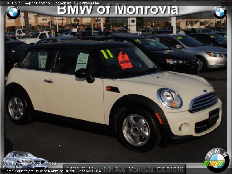 Pepper White / Carbon Black 2011 Mini Cooper Hardtop