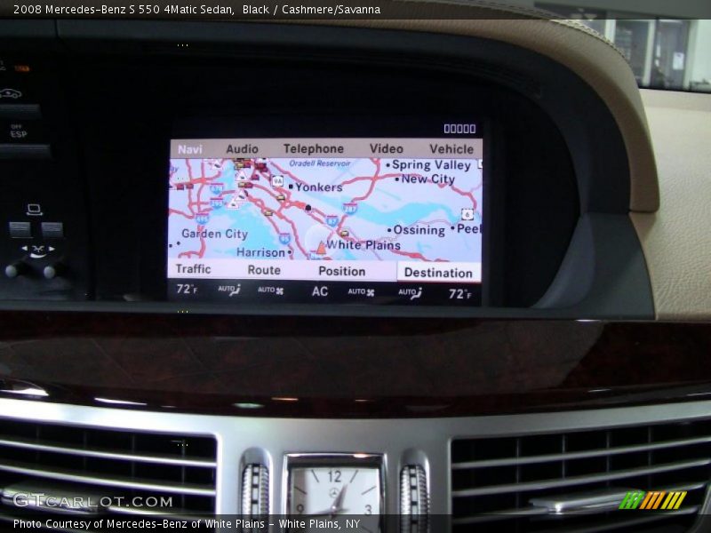 Black / Cashmere/Savanna 2008 Mercedes-Benz S 550 4Matic Sedan