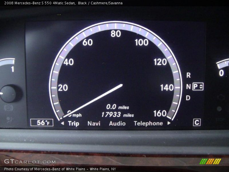 Black / Cashmere/Savanna 2008 Mercedes-Benz S 550 4Matic Sedan