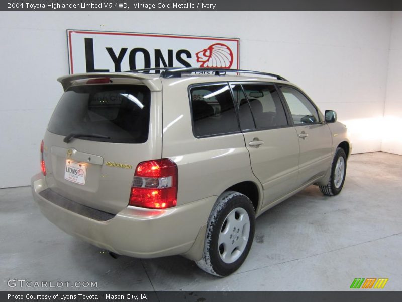 Vintage Gold Metallic / Ivory 2004 Toyota Highlander Limited V6 4WD