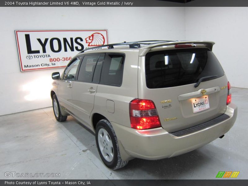 Vintage Gold Metallic / Ivory 2004 Toyota Highlander Limited V6 4WD