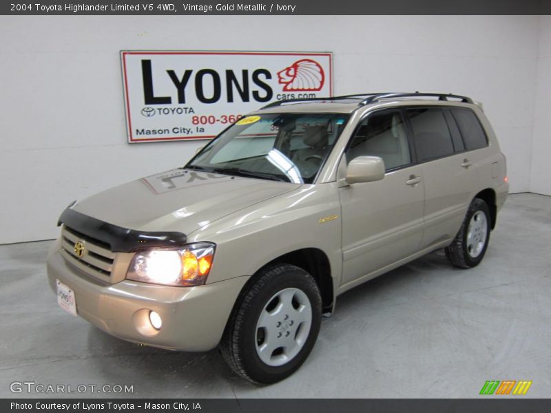 Vintage Gold Metallic / Ivory 2004 Toyota Highlander Limited V6 4WD