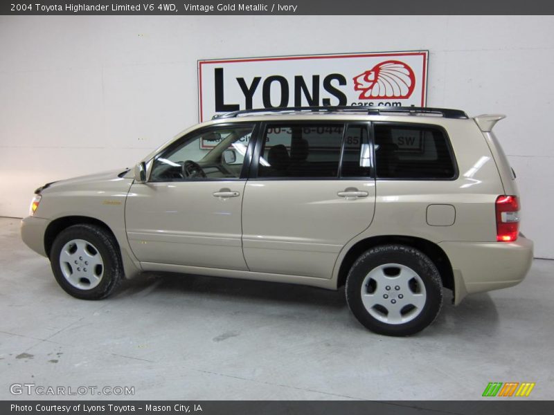 Vintage Gold Metallic / Ivory 2004 Toyota Highlander Limited V6 4WD