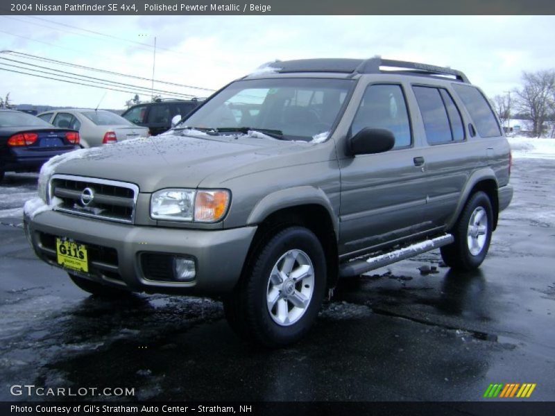 Polished Pewter Metallic / Beige 2004 Nissan Pathfinder SE 4x4