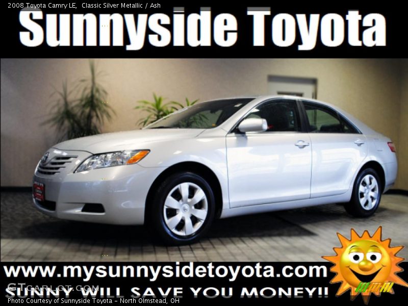 Classic Silver Metallic / Ash 2008 Toyota Camry LE