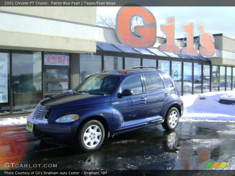 Patriot Blue Pearl / Taupe/Pearl Beige 2001 Chrysler PT Cruiser
