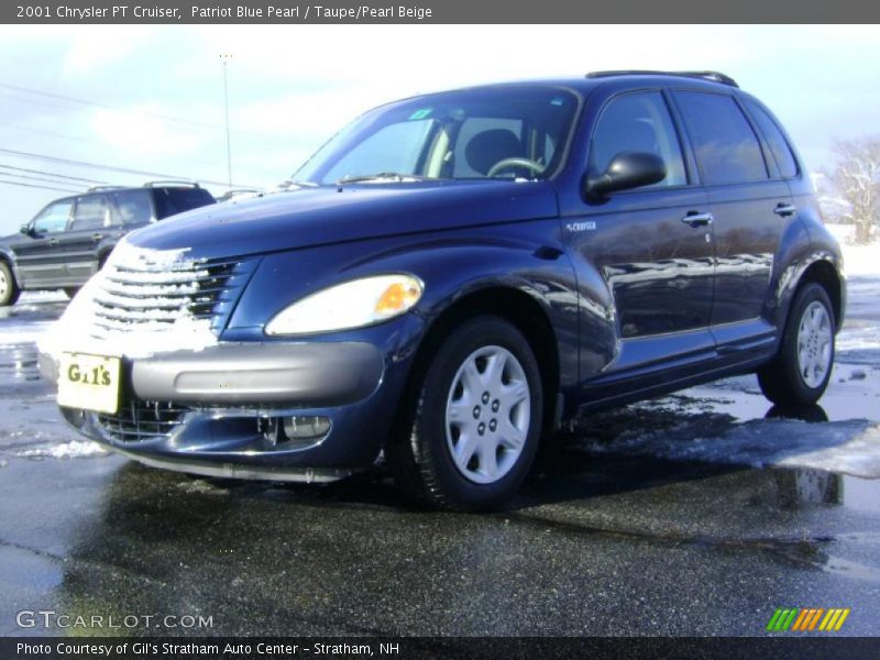 Patriot Blue Pearl / Taupe/Pearl Beige 2001 Chrysler PT Cruiser