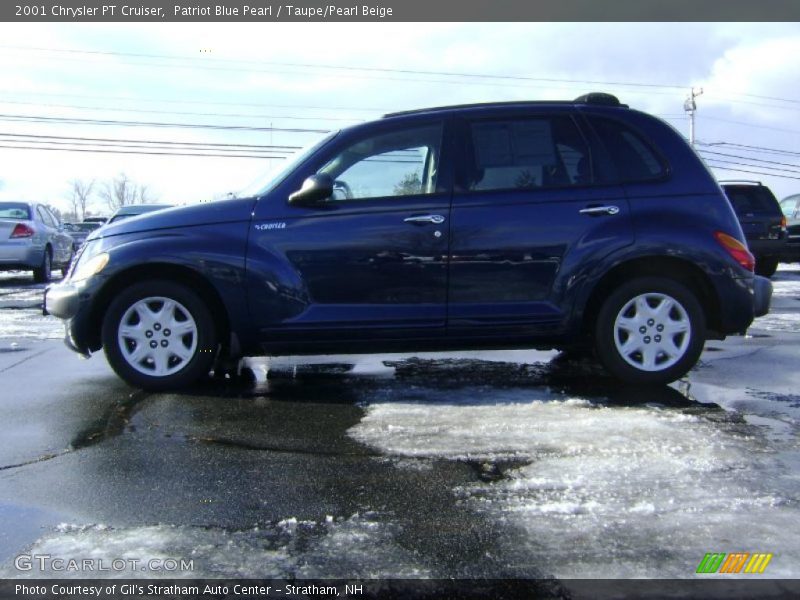 Patriot Blue Pearl / Taupe/Pearl Beige 2001 Chrysler PT Cruiser