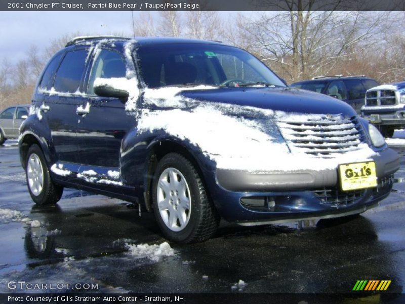 Patriot Blue Pearl / Taupe/Pearl Beige 2001 Chrysler PT Cruiser