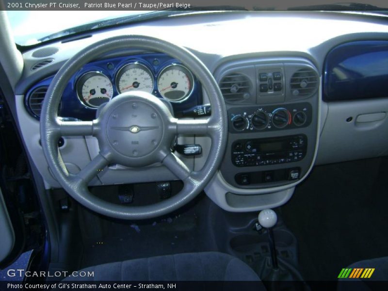 Patriot Blue Pearl / Taupe/Pearl Beige 2001 Chrysler PT Cruiser