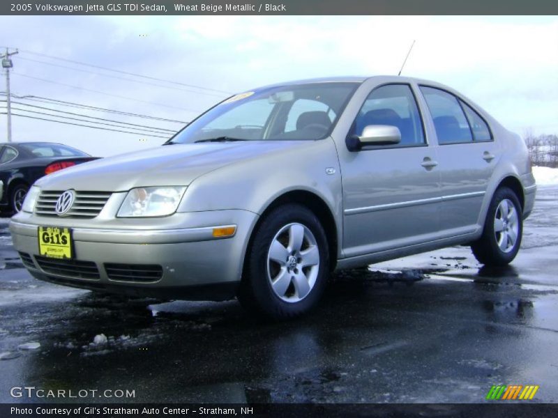 Wheat Beige Metallic / Black 2005 Volkswagen Jetta GLS TDI Sedan