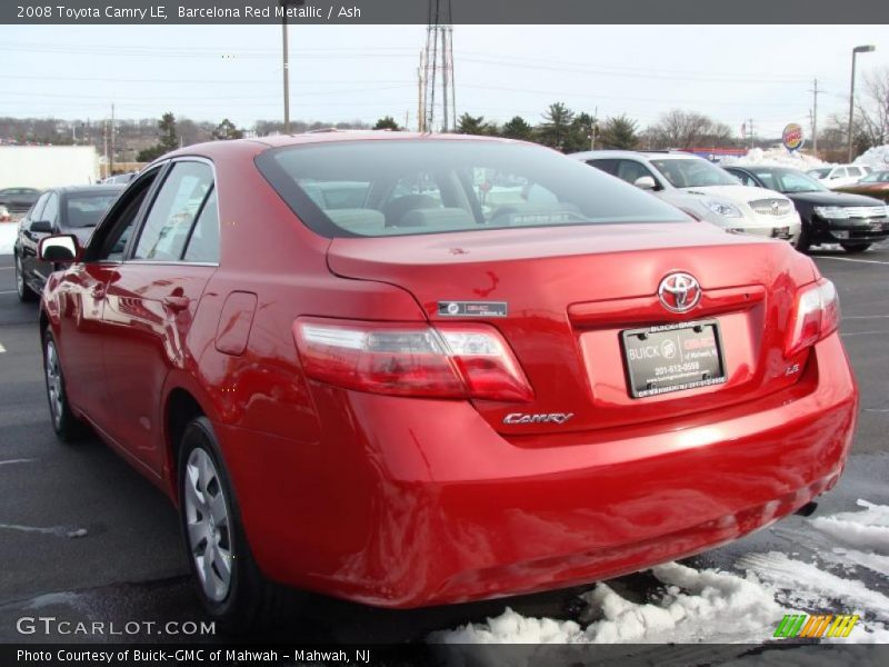Barcelona Red Metallic / Ash 2008 Toyota Camry LE