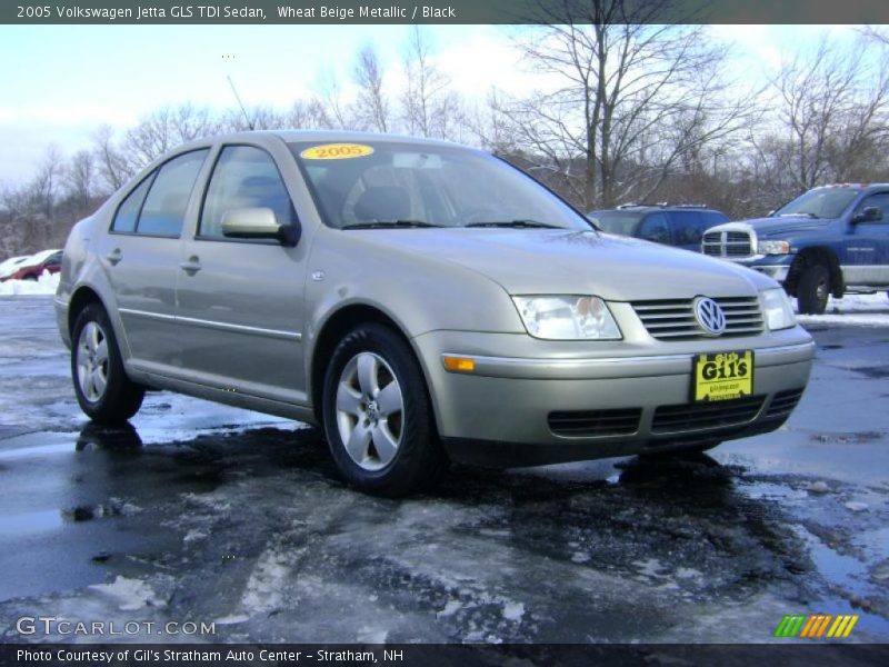 Wheat Beige Metallic / Black 2005 Volkswagen Jetta GLS TDI Sedan