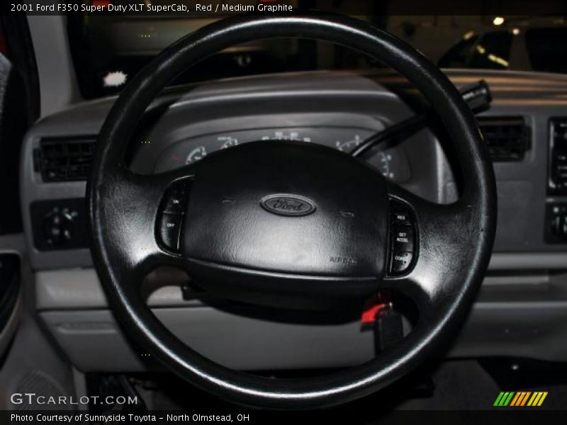 Red / Medium Graphite 2001 Ford F350 Super Duty XLT SuperCab