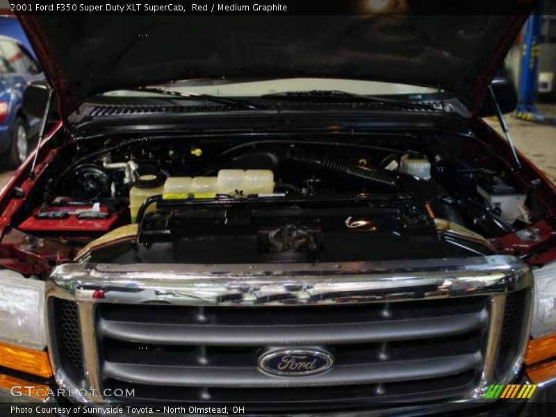 Red / Medium Graphite 2001 Ford F350 Super Duty XLT SuperCab