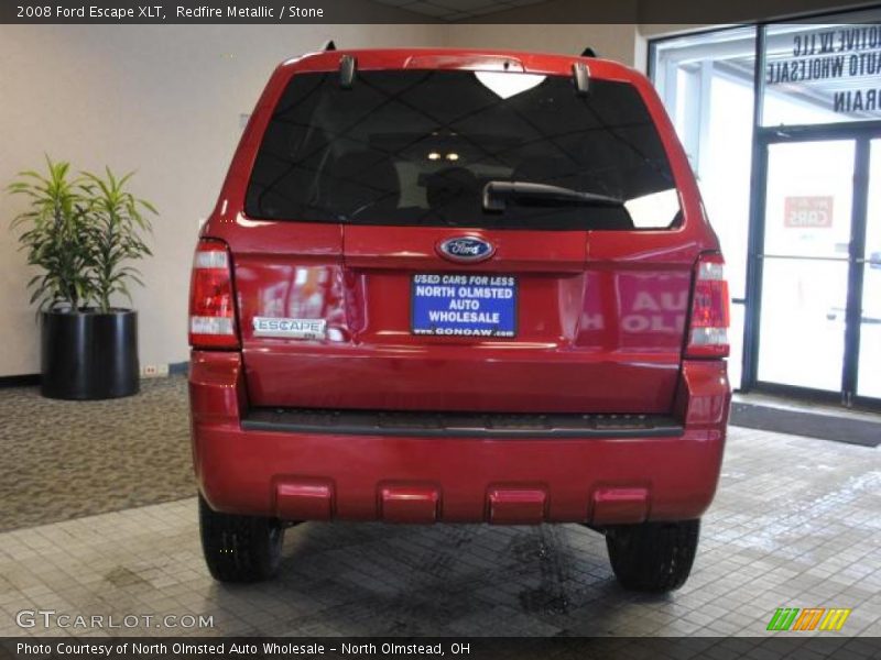 Redfire Metallic / Stone 2008 Ford Escape XLT