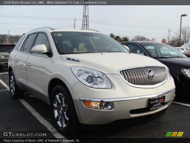 White Diamond Tri Coat / Cashmere/Cocoa 2008 Buick Enclave CXL AWD