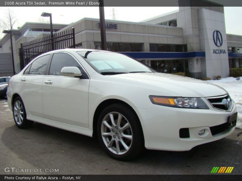 Premium White Pearl / Ebony 2008 Acura TSX Sedan