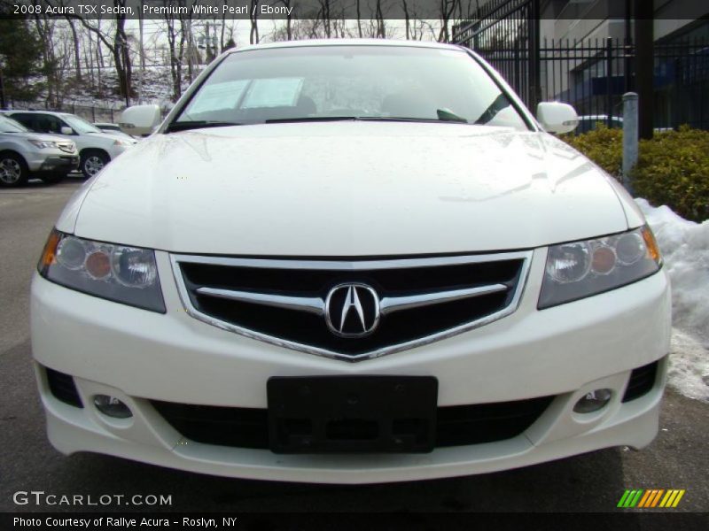 Premium White Pearl / Ebony 2008 Acura TSX Sedan