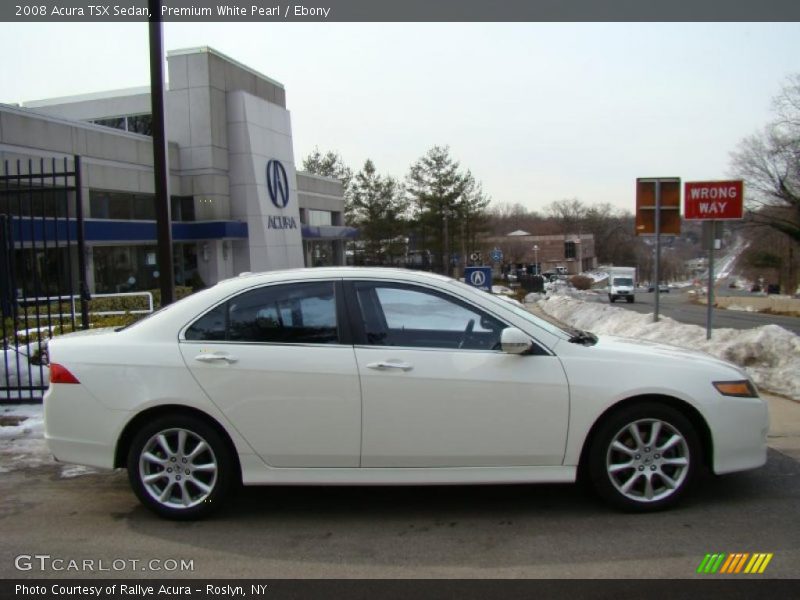 Premium White Pearl / Ebony 2008 Acura TSX Sedan