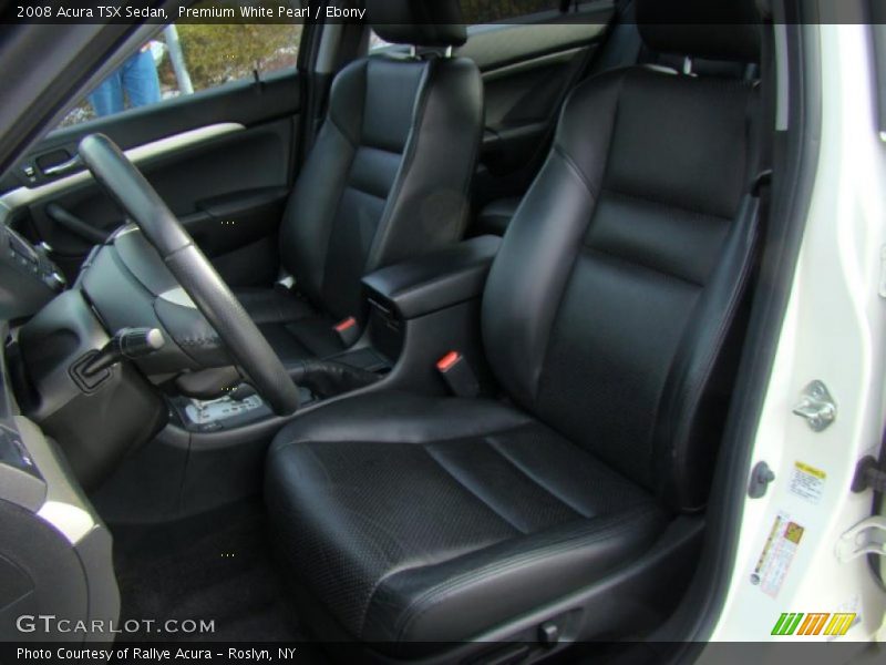 Premium White Pearl / Ebony 2008 Acura TSX Sedan