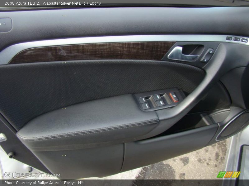 Alabaster Silver Metallic / Ebony 2008 Acura TL 3.2