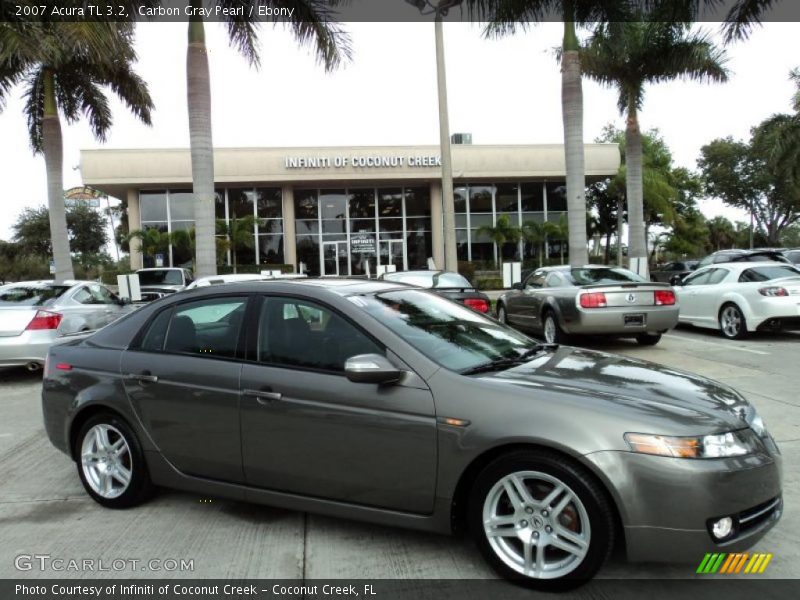 Carbon Gray Pearl / Ebony 2007 Acura TL 3.2