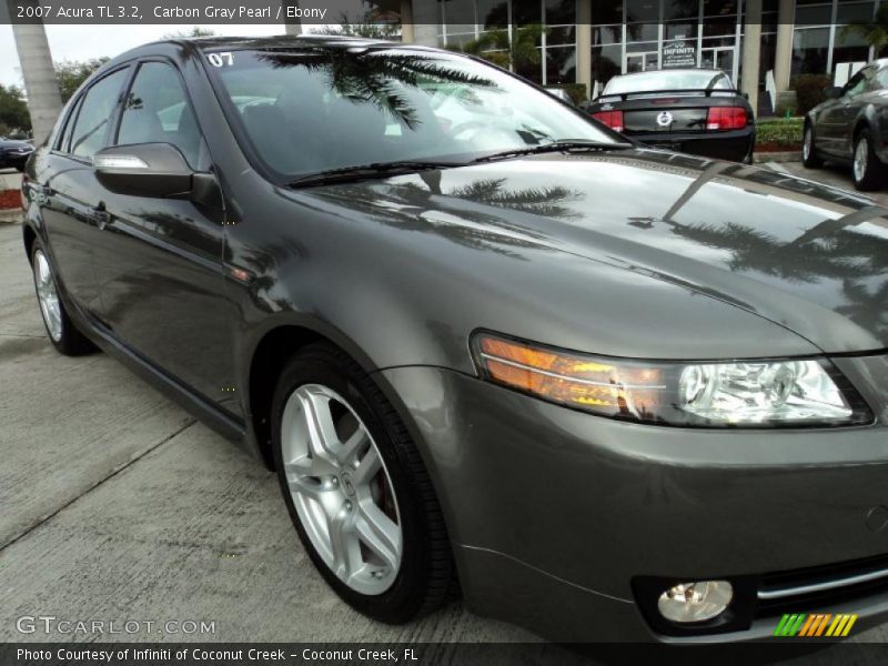 Carbon Gray Pearl / Ebony 2007 Acura TL 3.2