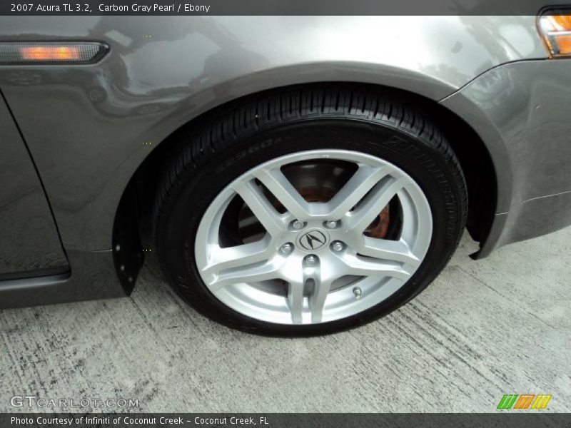 Carbon Gray Pearl / Ebony 2007 Acura TL 3.2
