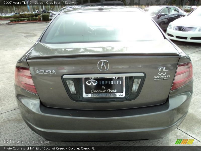 Carbon Gray Pearl / Ebony 2007 Acura TL 3.2