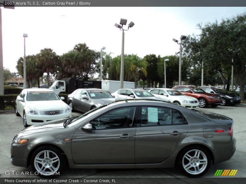 Carbon Gray Pearl / Ebony 2007 Acura TL 3.2
