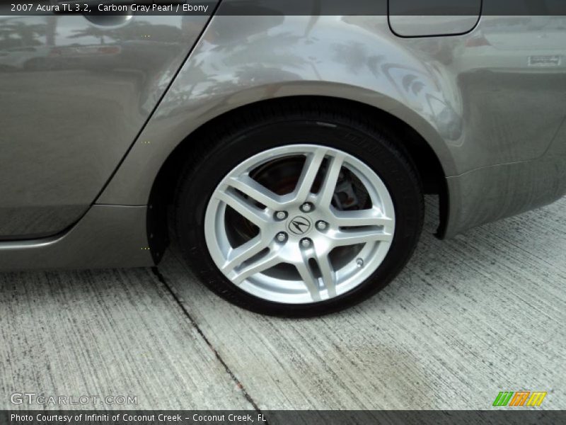 Carbon Gray Pearl / Ebony 2007 Acura TL 3.2