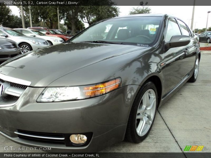 Carbon Gray Pearl / Ebony 2007 Acura TL 3.2