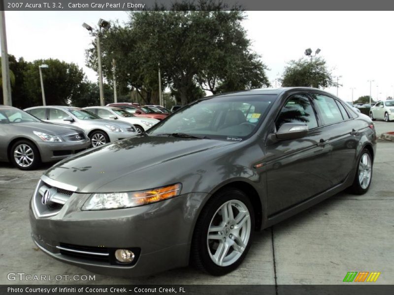 Carbon Gray Pearl / Ebony 2007 Acura TL 3.2