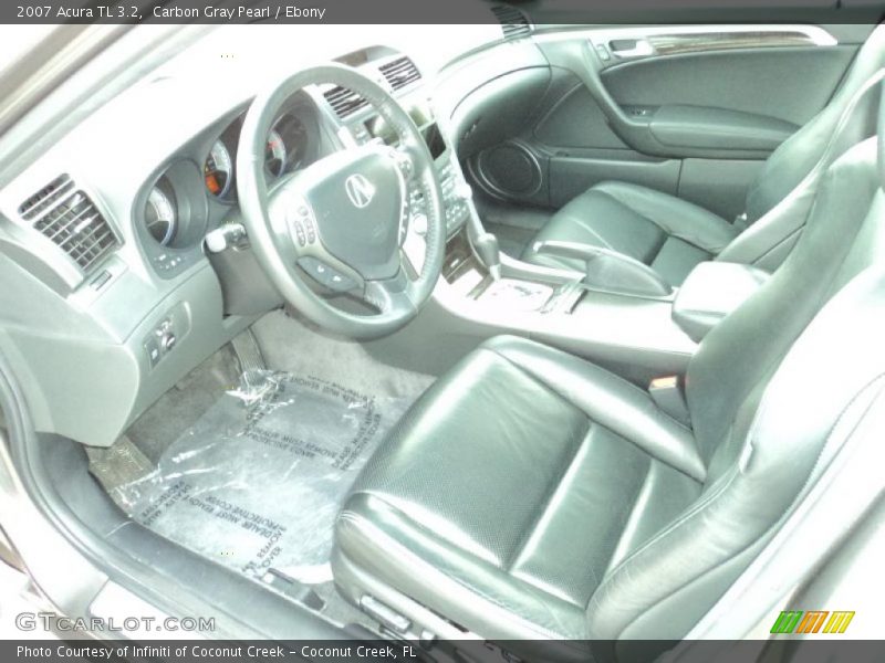 Carbon Gray Pearl / Ebony 2007 Acura TL 3.2
