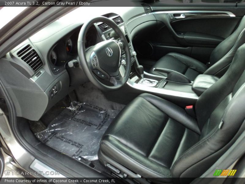 Carbon Gray Pearl / Ebony 2007 Acura TL 3.2