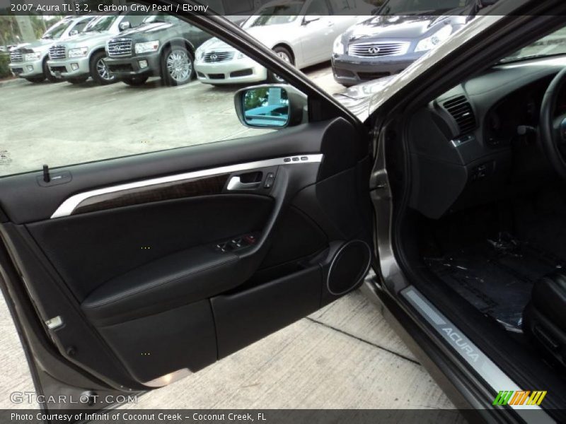 Carbon Gray Pearl / Ebony 2007 Acura TL 3.2