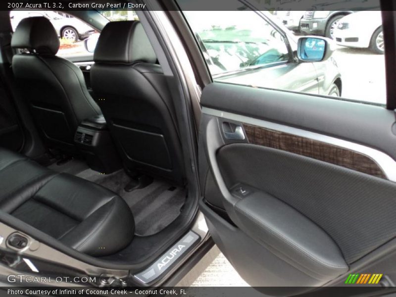 Carbon Gray Pearl / Ebony 2007 Acura TL 3.2