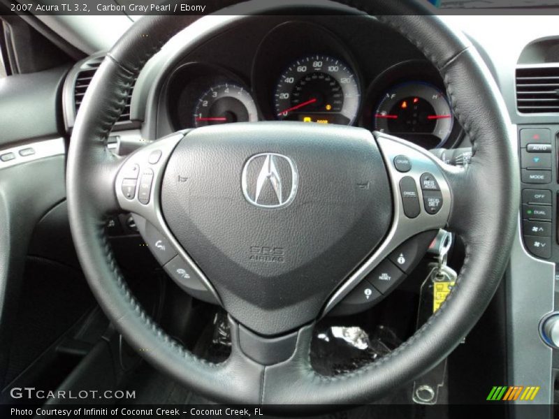 Carbon Gray Pearl / Ebony 2007 Acura TL 3.2