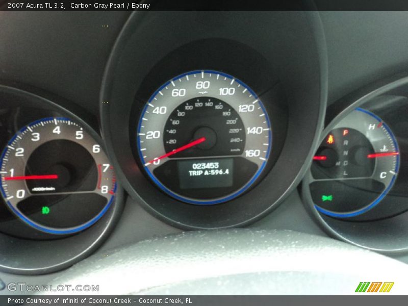 Carbon Gray Pearl / Ebony 2007 Acura TL 3.2