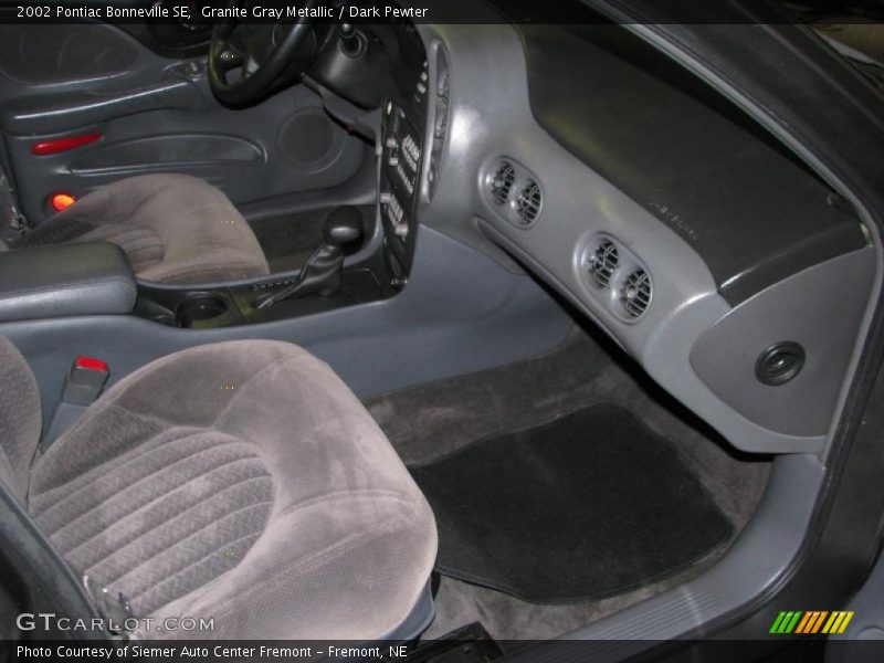 Granite Gray Metallic / Dark Pewter 2002 Pontiac Bonneville SE