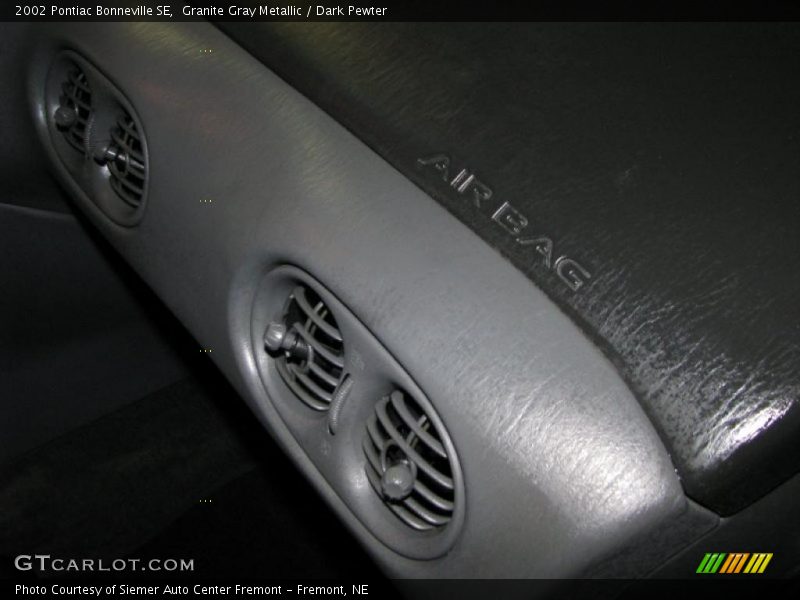 Granite Gray Metallic / Dark Pewter 2002 Pontiac Bonneville SE