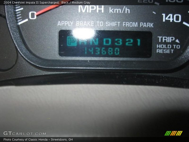 Black / Medium Gray 2004 Chevrolet Impala SS Supercharged
