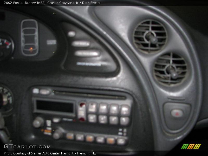 Granite Gray Metallic / Dark Pewter 2002 Pontiac Bonneville SE