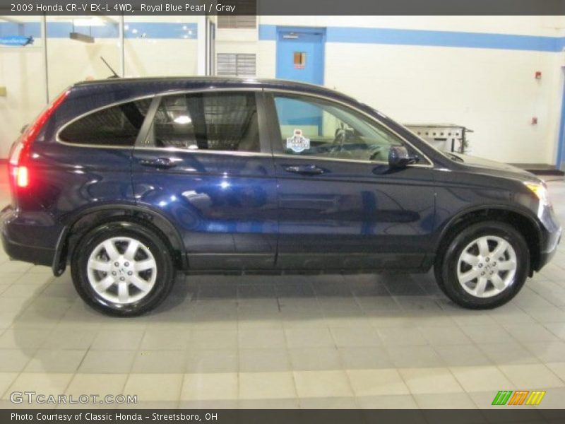 Royal Blue Pearl / Gray 2009 Honda CR-V EX-L 4WD