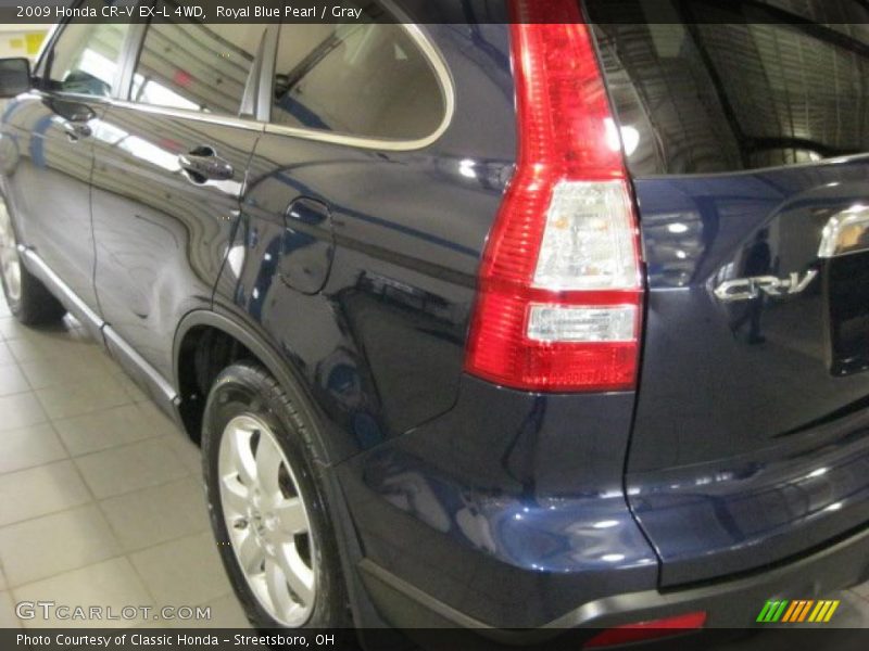 Royal Blue Pearl / Gray 2009 Honda CR-V EX-L 4WD