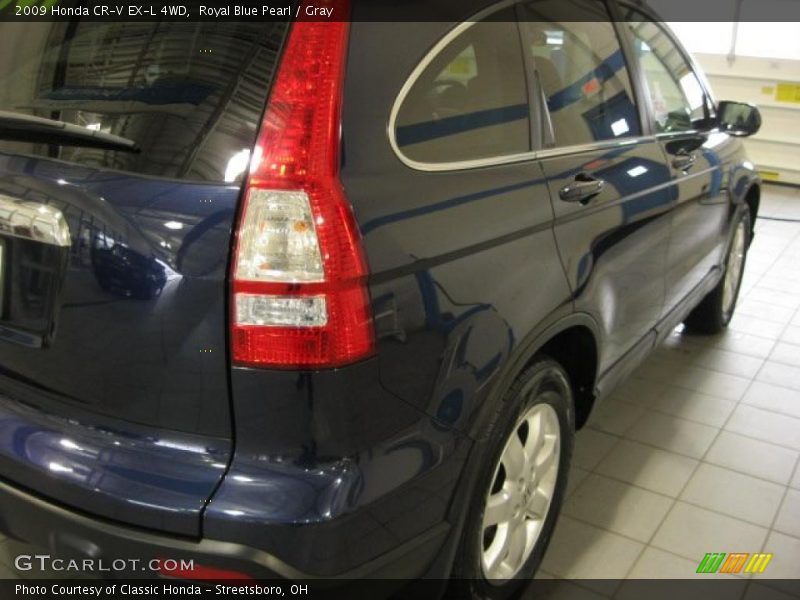 Royal Blue Pearl / Gray 2009 Honda CR-V EX-L 4WD