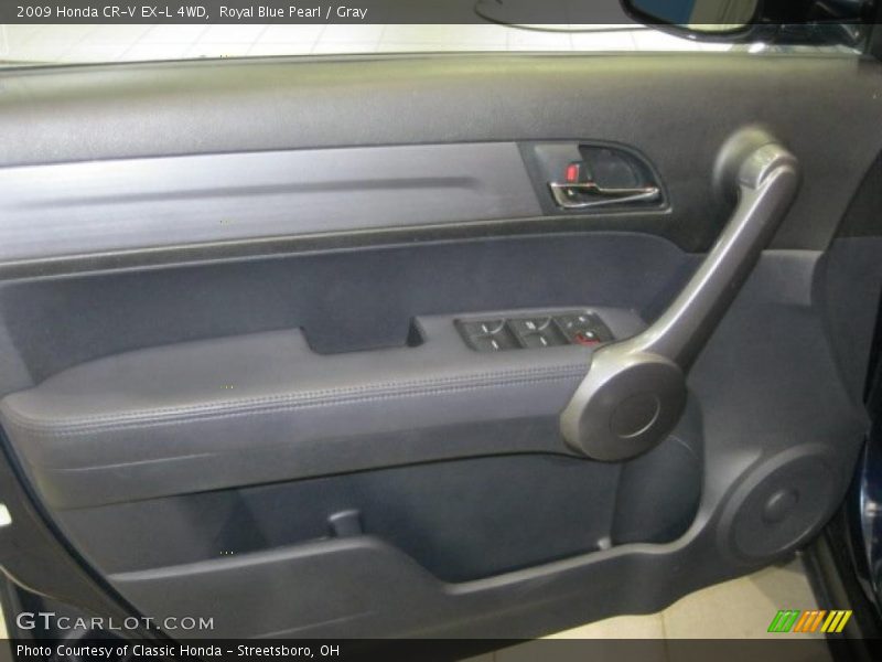 Royal Blue Pearl / Gray 2009 Honda CR-V EX-L 4WD