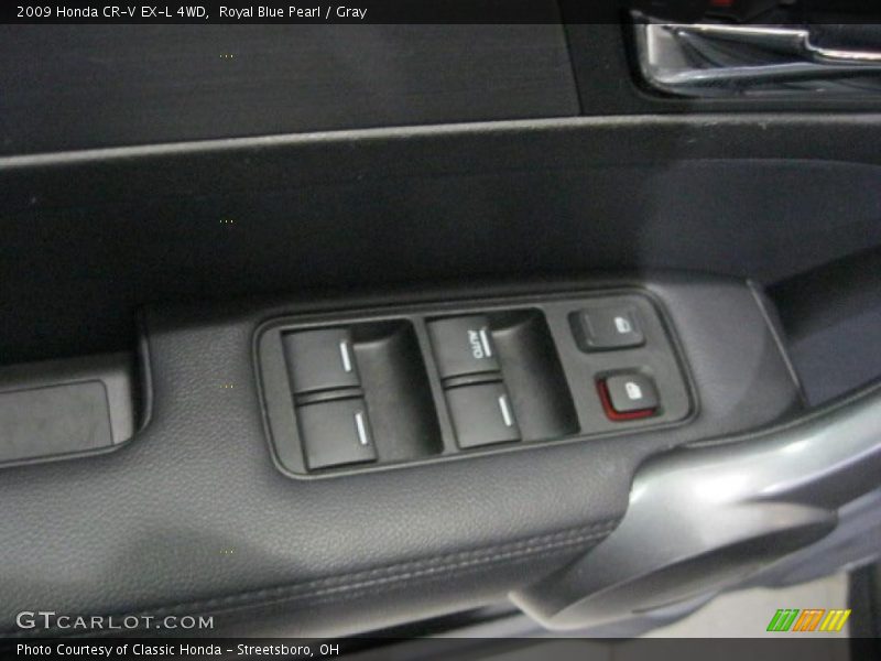 Royal Blue Pearl / Gray 2009 Honda CR-V EX-L 4WD